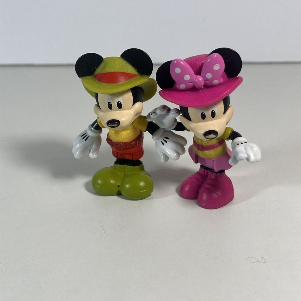 Disney Minnie Mouse and Mickey Mouse Figures/Lot Of 2